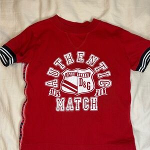 D&G Kids Red Sport Apparel Tee